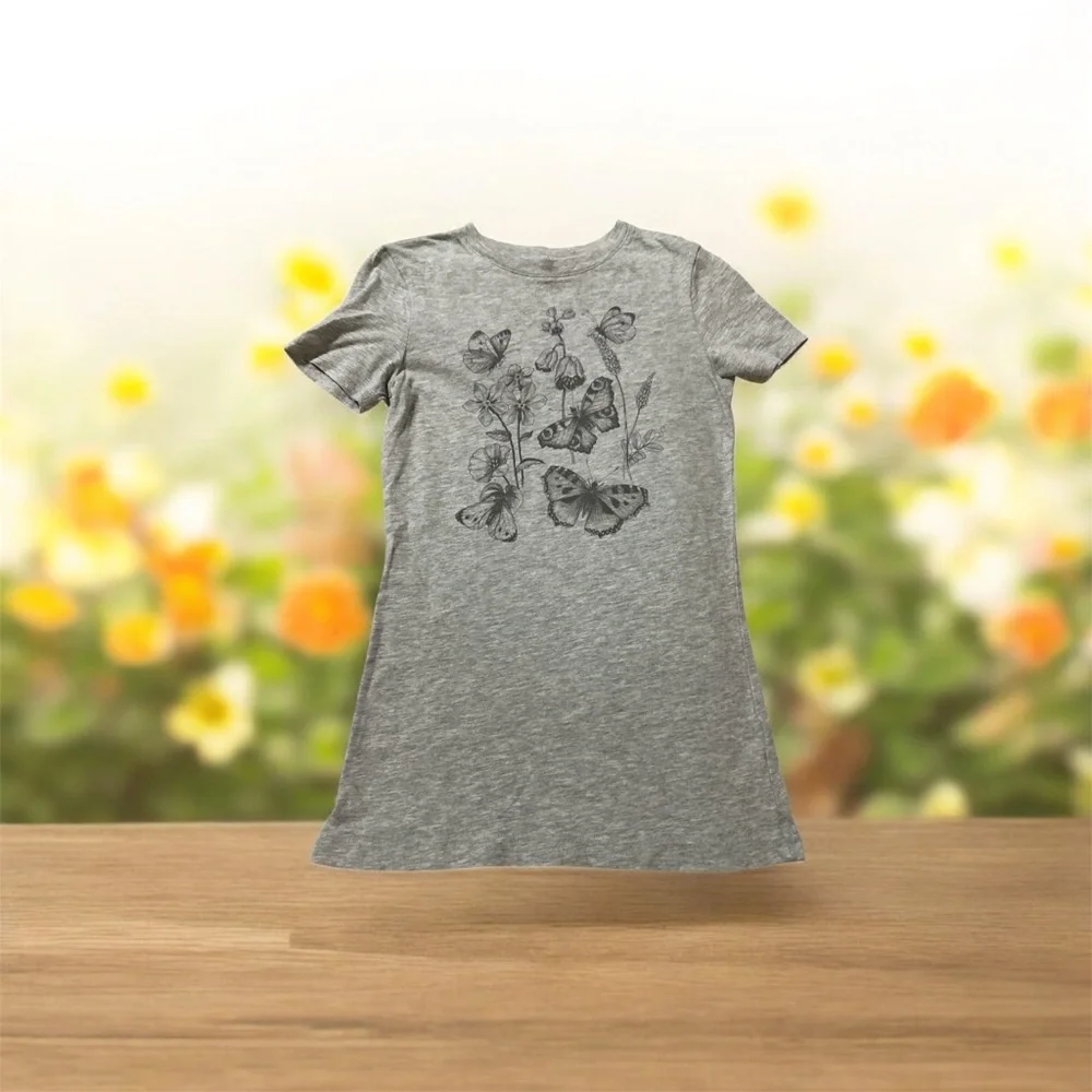 Aeropostale Short Sleeve Junior Tees - Yellow, Navy, Gray, Peach - Picture 5 of 5